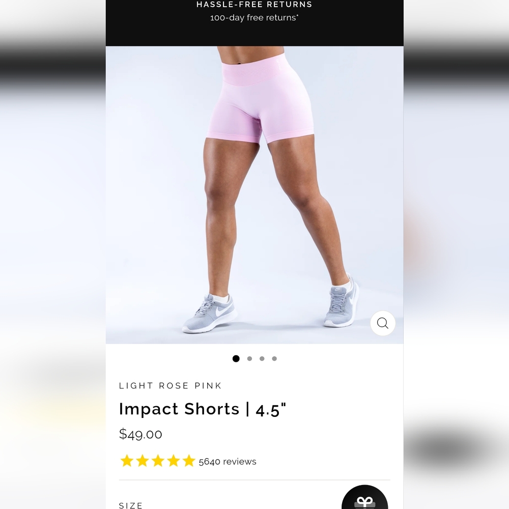Dfyne short pink impact
